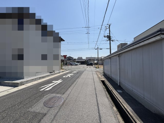 皆生温泉1丁目戸建の前面道路含む現地写真