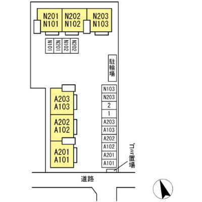 【区画図】 | クレールパストラルN棟