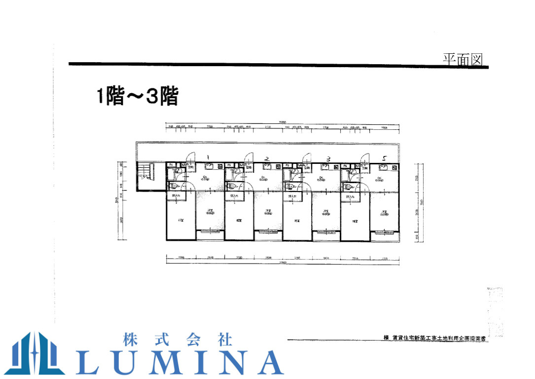 ハローハイム2　調布市一棟物件の区画図