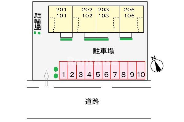 アンソレイエミツイの駐車場|駐車場