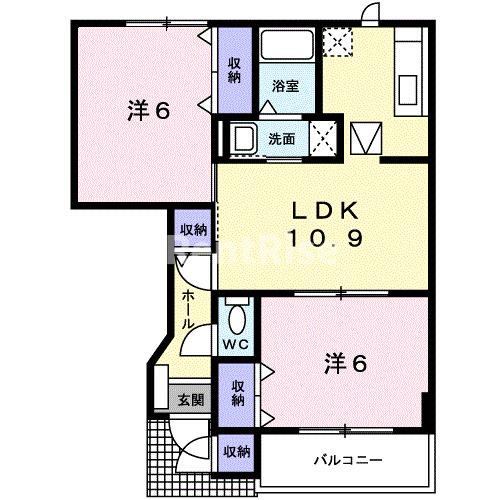アンソレイエミツイの間取り|間取図