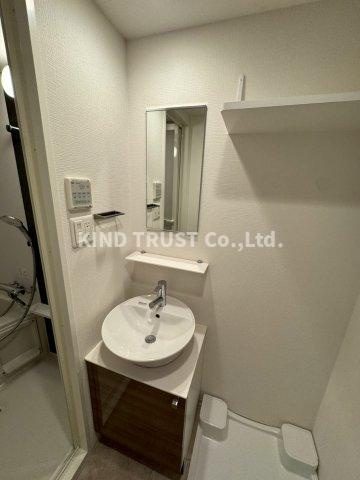 JMFレジデンス桜ノ宮の洗面所|スペースが確保できる洗面所です