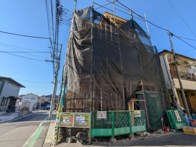 葛飾区東新小岩４丁目の新築戸建の外観|～現地外観写真～