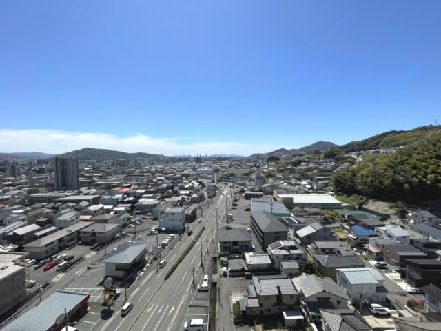 クレアホームズ大町の展望|最上階・南向きのお部屋で、陽当たり・眺望・通風良好です！