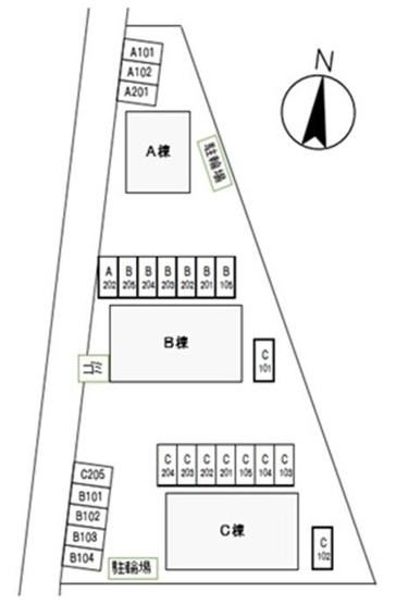 【区画図】 | コーポ・レーベン A