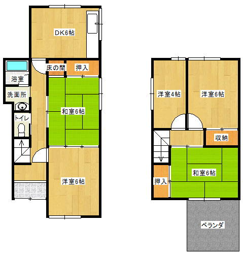 大治花常の間取り