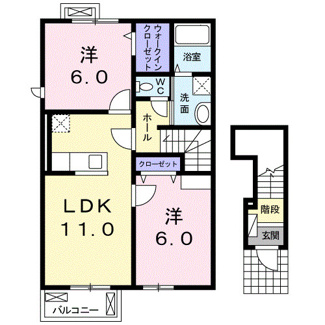 【間取り】 | サザンコート　Ｂ