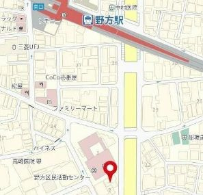 中野区野方５丁目の賃貸マンションの地図|地図