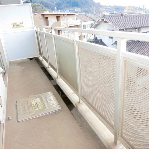 ビーチフラット浜中のバルコニー