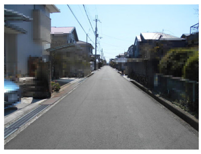 【前面道路含む現地写真】 | 大和高田市大字市場【建築条件なし】【更地】