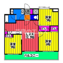 【間取り】 | エステムプラザ博多駅南の間取り
