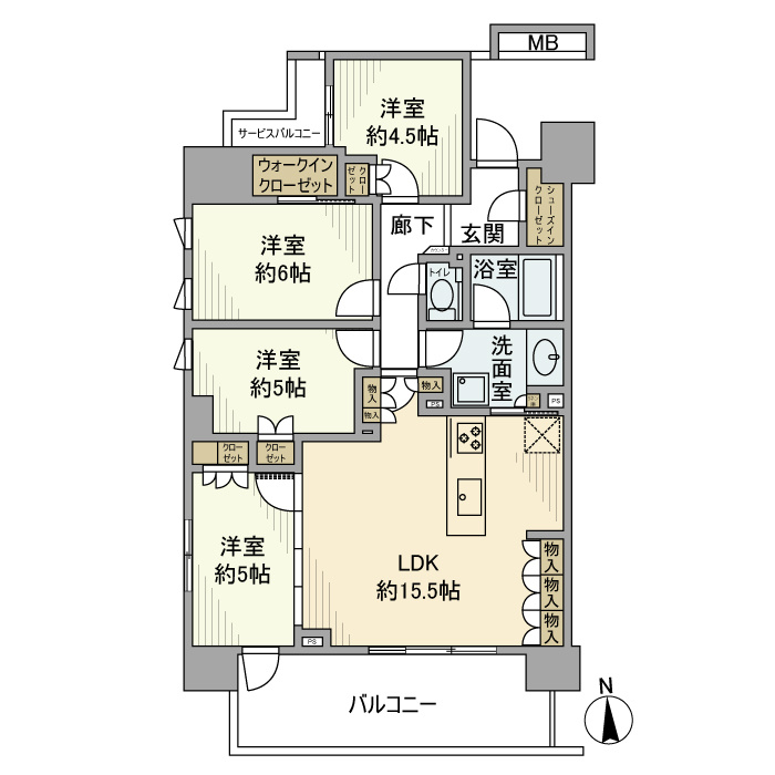 バウス府中の間取り