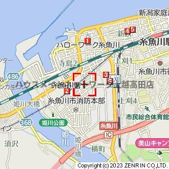 ラフィーネ姫川の地図|位置図