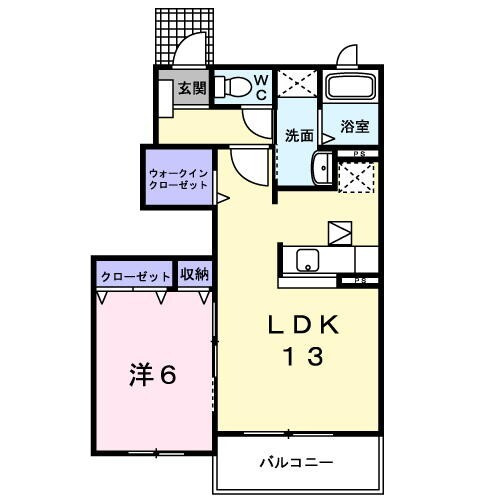 ＲｉｖｅｒＳｉｄｅ東祥Ｂの間取り