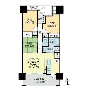 【間取り】 | アルファステイツ佐古
