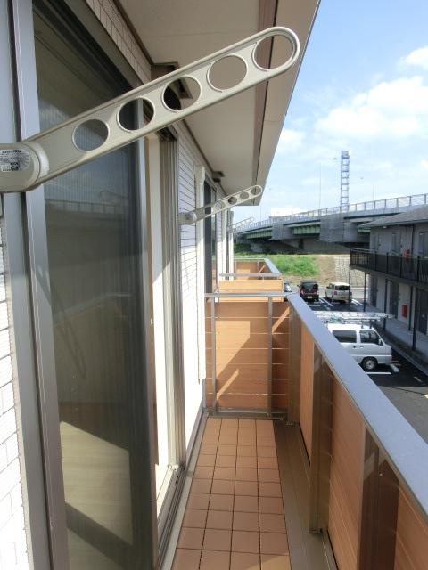 エルメゾン花尻のバルコニー