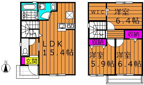 エルメゾン花尻の間取り