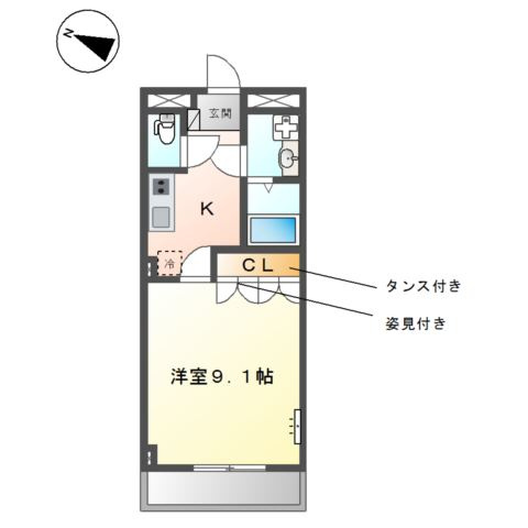 エスポアール・エルクの間取り