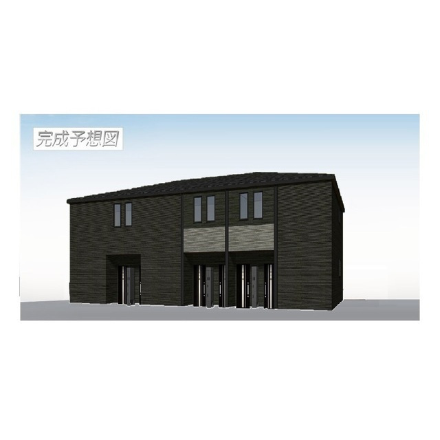 岐阜市粟野西３丁目のアパートの外観|完成予想図
