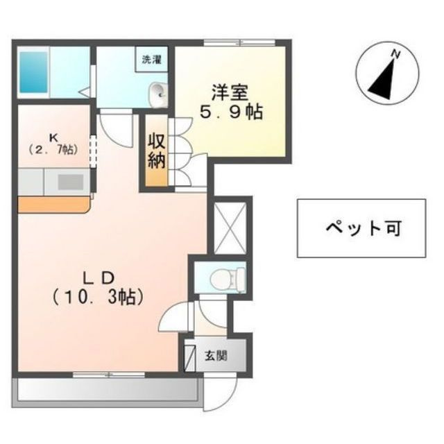 Ｐａｒｋ　ｄ’Ａｚｕｒの間取り