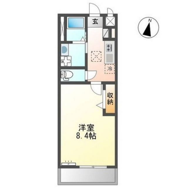 岐阜市則武西１丁目のアパートの間取り