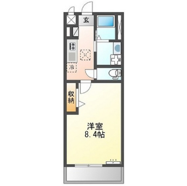 岐阜市則武西１丁目のアパートの間取り