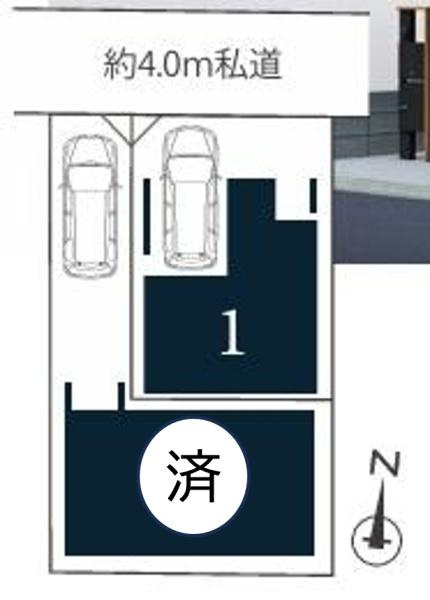 横浜市鶴見区東寺尾中台の新築一戸建の区画図|閑静な住宅地にございます！
是非現地へお越しください！