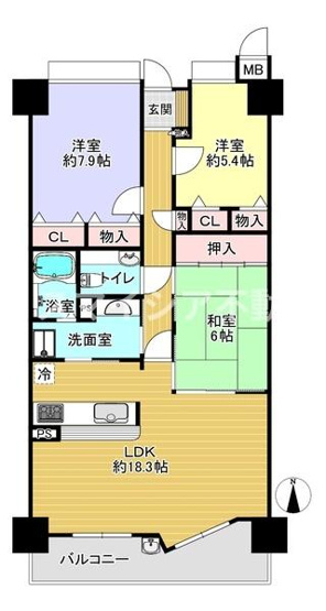 【間取り】 | ふぁみーゆ寝屋川セントラルパークＢ棟