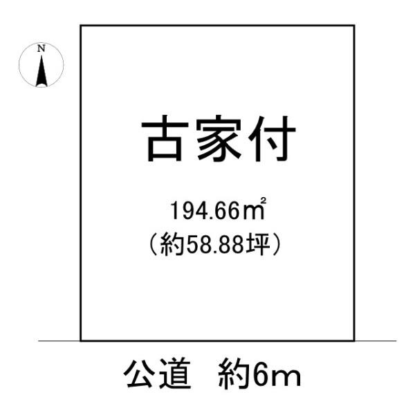 北葛城郡上牧町桜ケ丘１丁目の売地の土地図