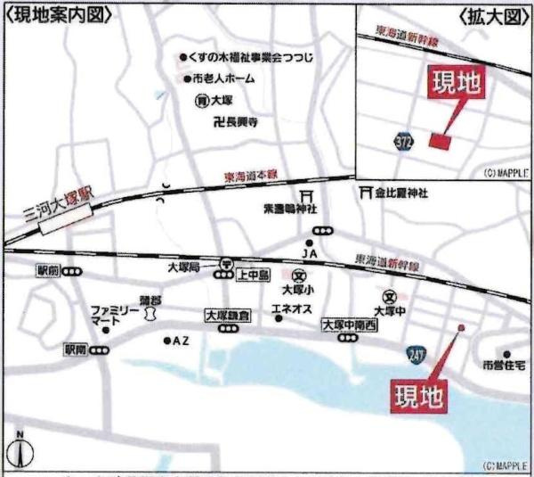 蒲郡市大塚町第13　全3棟・2号棟のその他|交通アクセス図です。