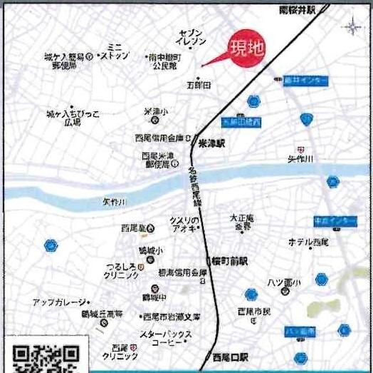 西尾市米津町01期　全6棟・3号棟のその他|交通アクセス図です。