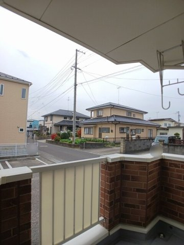 クリスタルコートＡのバルコニー