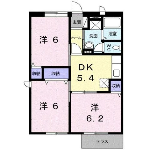 サニーカーサの間取り
