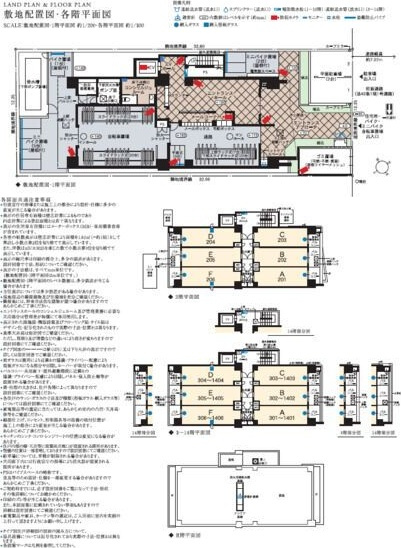 エステムコート名古屋鶴舞シエルの区画図