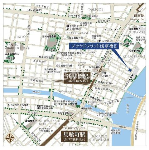 プラウドフラット浅草橋Ⅱ【おとり物件なし】#学生・社会人にオススメ！初期費用分割払いOK！の地図