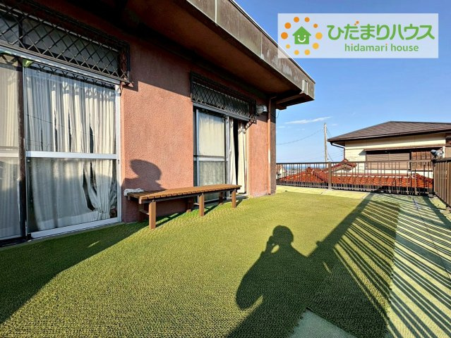 日立市田尻町2丁目　中古戸建のバルコニー|広いバルコニーからは海が見えます！