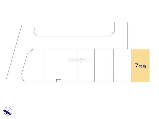 狭山市広瀬台11期全7棟　新築戸建　グラファーレの区画図