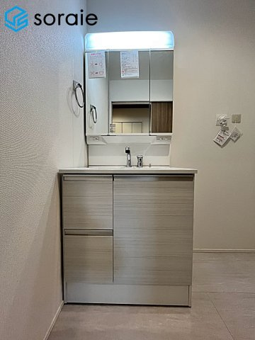川越市霞ケ関北14期全1棟　新築戸建　グラファーレの独立洗面台|2026.8.21撮影