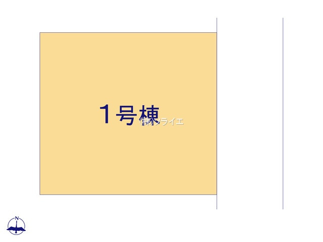 川越市霞ケ関北14期全1棟　新築戸建　グラファーレの区画図