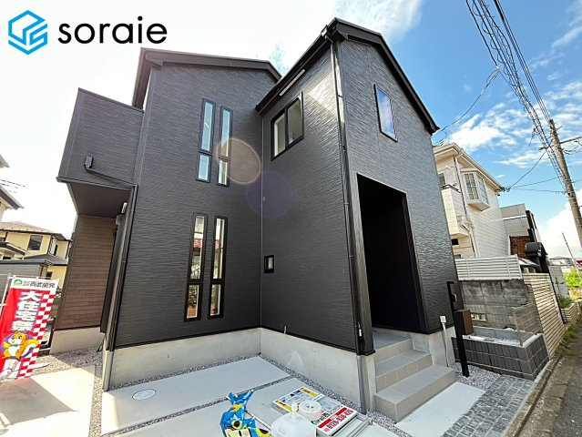 川越市霞ケ関北14期全1棟　新築戸建　グラファーレの外観|2026.8.21撮影