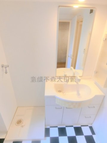シエールグラン久が原STUDIOの洗面所|脱衣洗面所　独立洗面台　室内洗濯機置き場