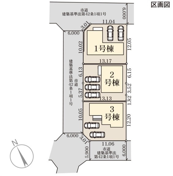 リーブルガーデン宇城市松橋町きらら第二の区画図