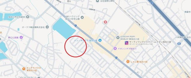 加古川市野口町野口　JR「東加古川」徒歩20分の地図