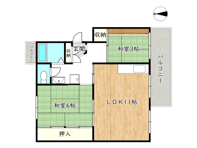 【間取り】 | 東加古川ファミリーマンション103号棟