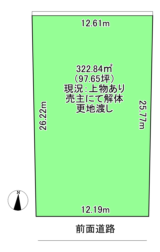 久保田町三丁目　中古戸建の区画図