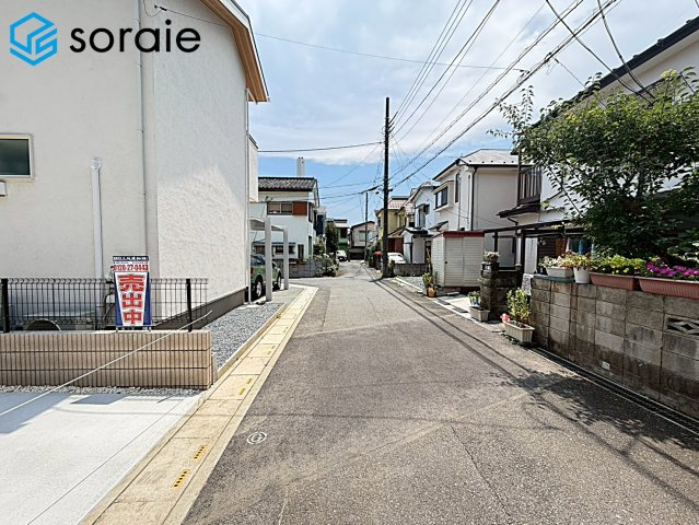 所沢市北秋津第9期全2棟　新築戸建　リーブルガーデンの前面道路含む現地写真|2026/7/21撮影