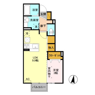 【間取り】 | サニーフラット　Ｄ