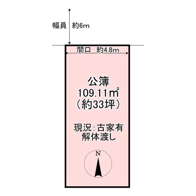 上賀茂薮田町 土地の土地図