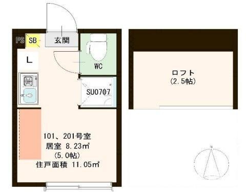 【間取り】 | プランドール志茂