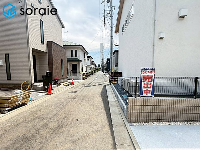 所沢市北秋津第9期全2棟　新築戸建　リーブルガーデンの前面道路含む現地写真|2026/7/21撮影